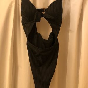 Black One Piece Bathing-Suit!